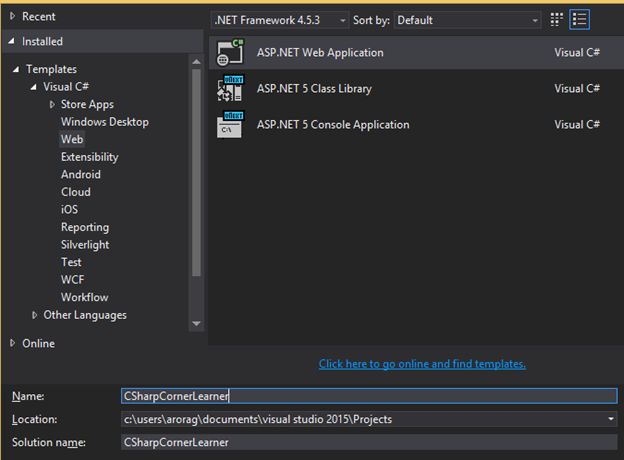 New Project template